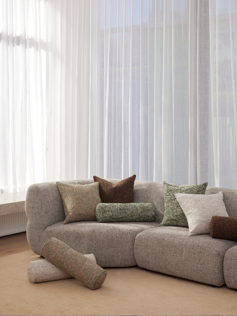 Coussin traversin Koba Boucle marron