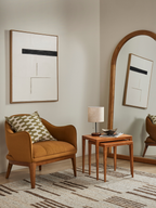 Coussin abstrait vert Nash