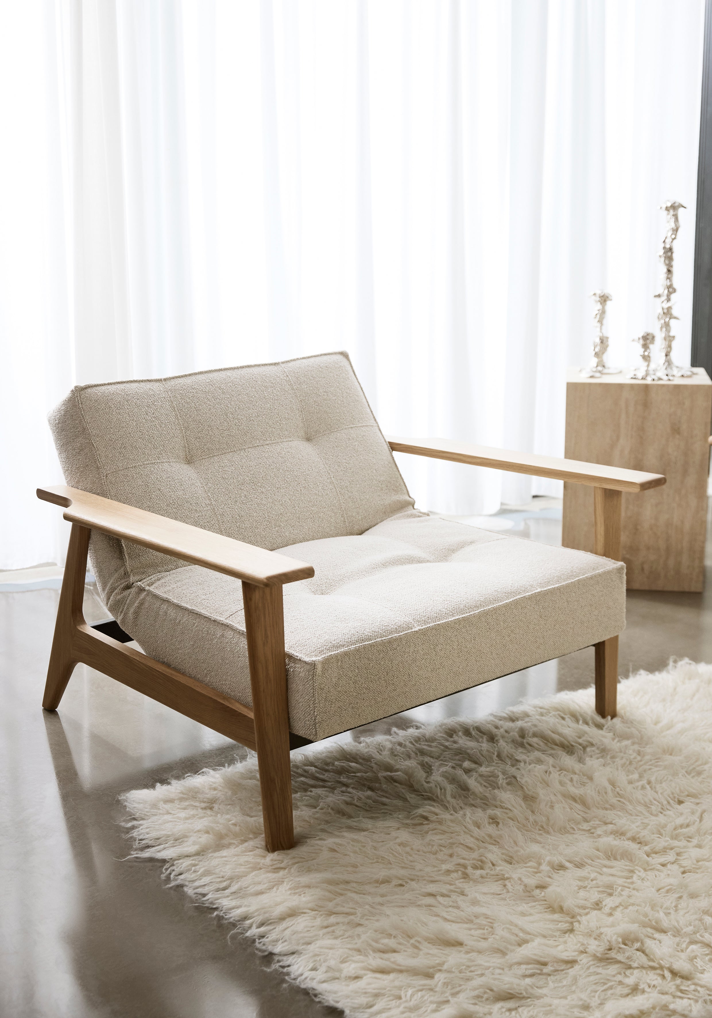 Chaise Frej à dossier divisé