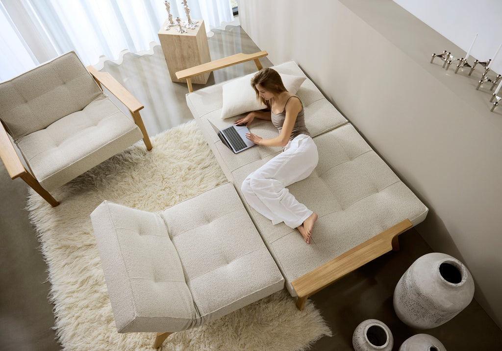 Chaise Frej à dossier divisé