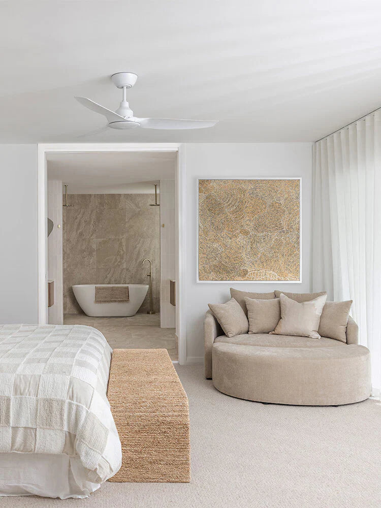 Janganpa Jukurrpa II - Toile avec cadre en chêne