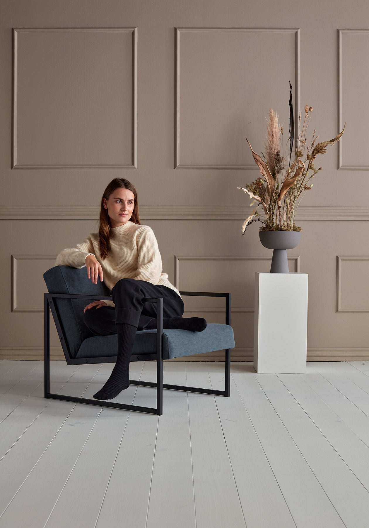 Chaise Vikko avec accoudoirs