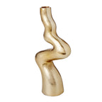 Porte-bougie en métal torsadé