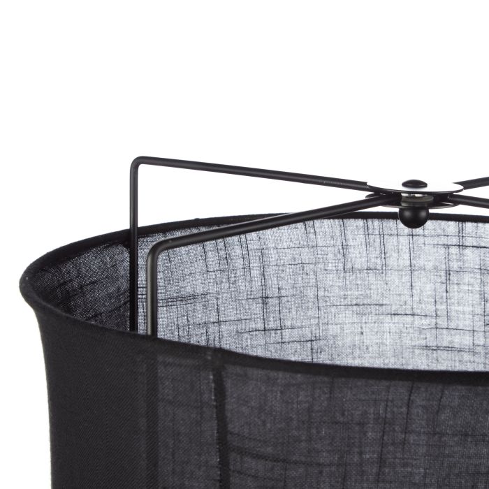 Lampadaire Paden en lin noir