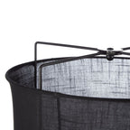 Lampadaire Paden en lin noir