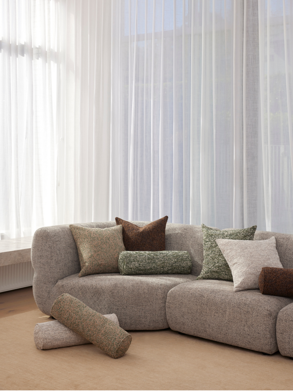 Coussin Koba Boucle Vert Foncé