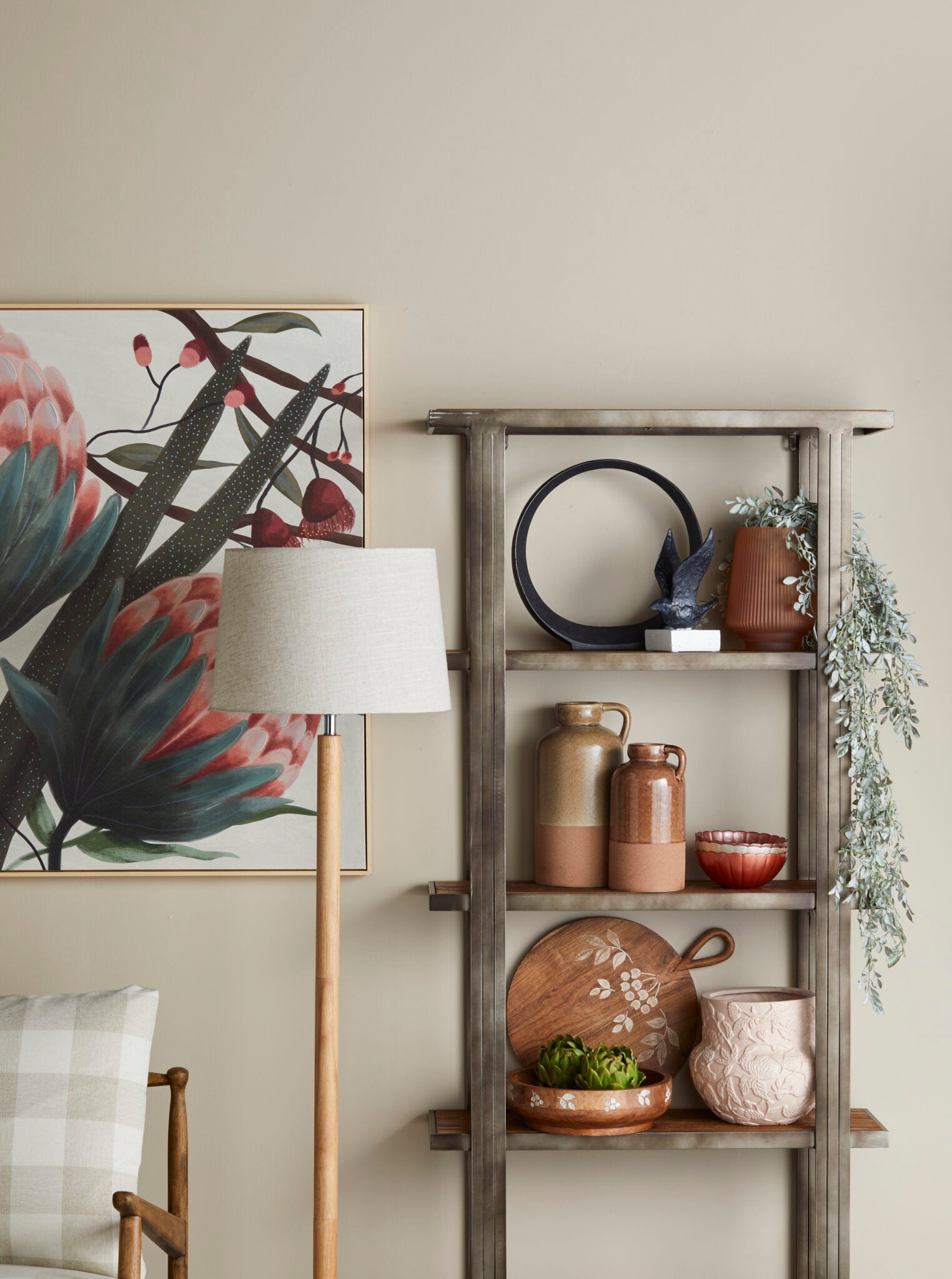 Lampadaire en bruyère