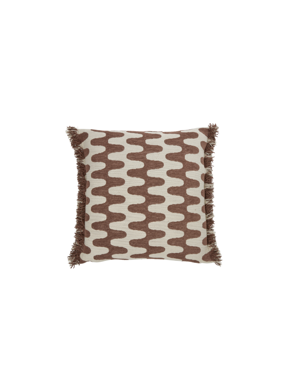 Coussin abstrait Nash Chocolat