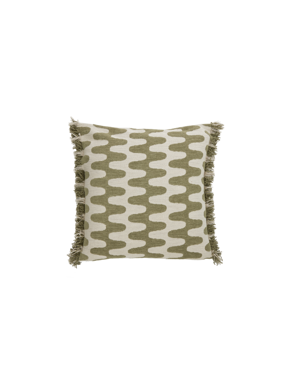 Coussin abstrait vert Nash